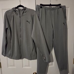 Puma Gray Tracksuit Set
